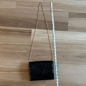 Black Quilted Chain Shoulder Bag